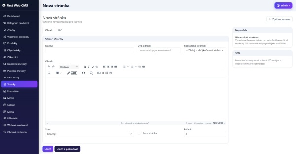 First Web CMS